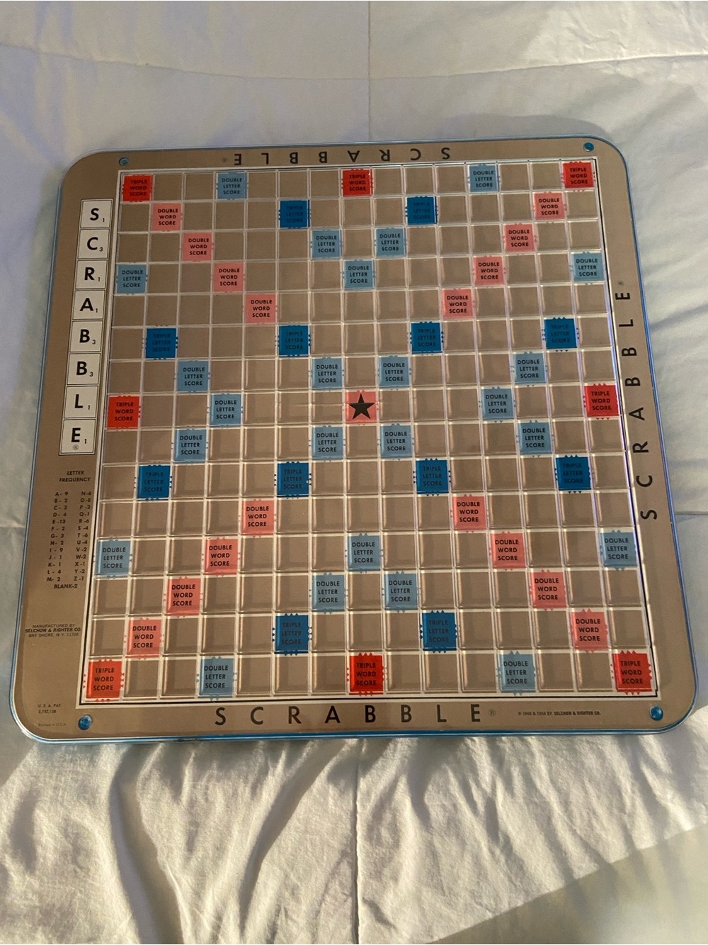 Vintage 1977 Scrabble Deluxe Edition Board Game With Rotating Turntable